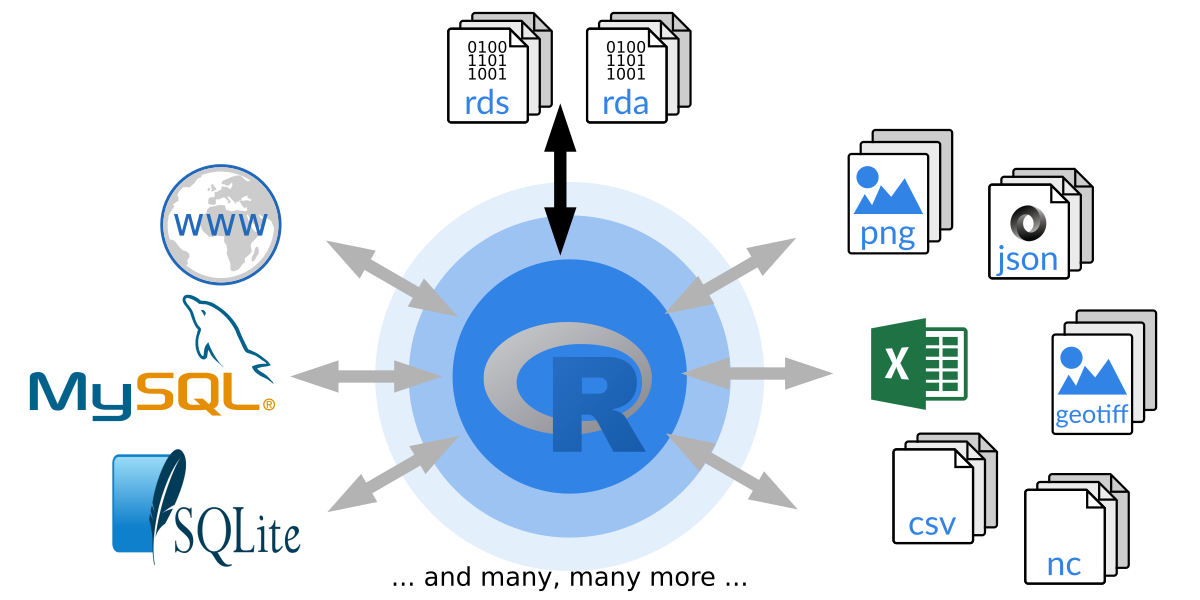 How _R_ can communicate with the outside world.