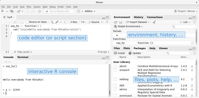 RStudio User Guide - Executing code